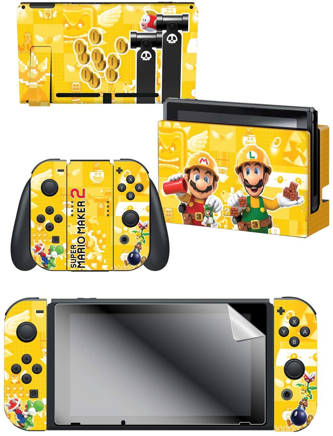 Controller Gear Officially Licensed Nintendo Switch Skin Screen Protector Set Pokemon Pikachu Set 1 Nintendo Switch Walmart Com