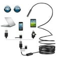 thumbnail image 2 of 1 endoscopio USB OTG negro de 5 metros con cámara impermeable de 2 megapíxeles para inspección de tuberías de automóviles, 2 of 15