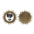 thumbnail image 1 of Hola preciosa cita handwrite Pin de gancho de metal vintage con forma de sol Unbranded M, 1 of 3