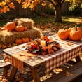 thumbnail image 6 of Assorted Fall Artificial Pumpkin Maple Leaf Candle Ring, Mini Rustic Harvest Candle Wreath, 3 Styles Tabletop Small Wreath, Decorative Candle Ring for Thanksgiving Halloween Table Mantel Decor, 6 of 6