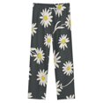 thumbnail image 4 of Flower Glory Evening Winter Female Pants Flannel High Waist Women Pants Lady Warm Straight Leg Plush Trousers, 4 of 7