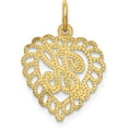 thumbnail image 3 of Avariah 14k Yellow Gold Heart Letter H Charm - 17.54mm, 3 of 6