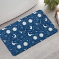thumbnail image 2 of Blue Sun Moon Cloud Pattern Bathroom Rugs Mat,Non Slip Microfiber Bathroom Rug,Rubber Backing,Soft Bathroom Mats for Bathroom Floor,Tub and Shower,17x30in(43x75cm), 2 of 5