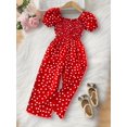 thumbnail image 6 of Mini Mojo Casual Square Neck Polka Dot Jumpsuit for Girls Clothing Bodysuit, 6 of 6