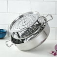 thumbnail image 6 of Steamer Rack Stainless Steel Steaming Rack Steam Tray with Removable Legs for Instant Pressure Cooker Multi-functional Steamer Basket (Silver - 21.5cm), 6 of 7