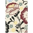 thumbnail image 6 of SAFAVIEH Soho Lily Floral Wool Area Rug, Ivory/Multi, 6' x 6' Square, 6 of 7
