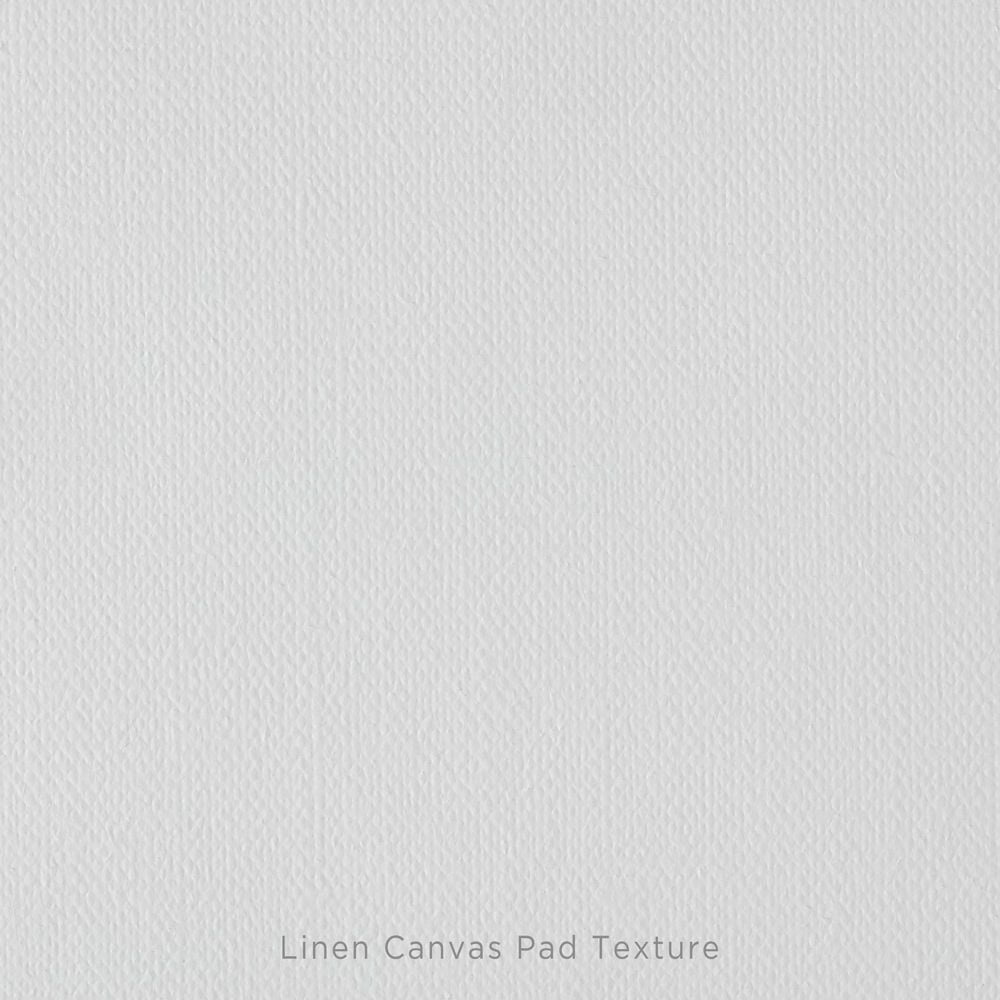 Centurion Acrylic Primed White Linen Canvas Sheet Pad, 11" x 14" 11oz Weight, Tape-Bound For Acrylics, Alkyds, Water-Mixable Oils