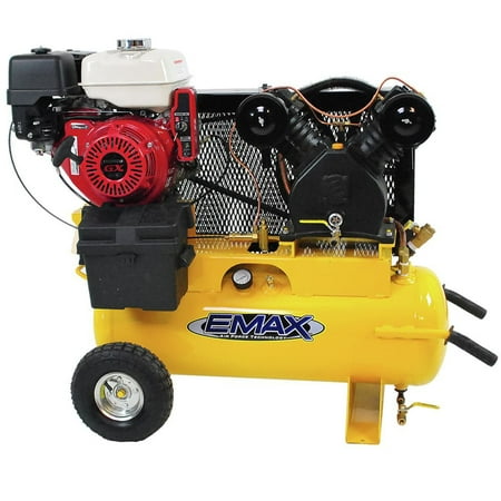 EMAX EGES0817WL Honda Engine 8 HP 17 Gallon Oil-Lube Truck Mount Air Compressor