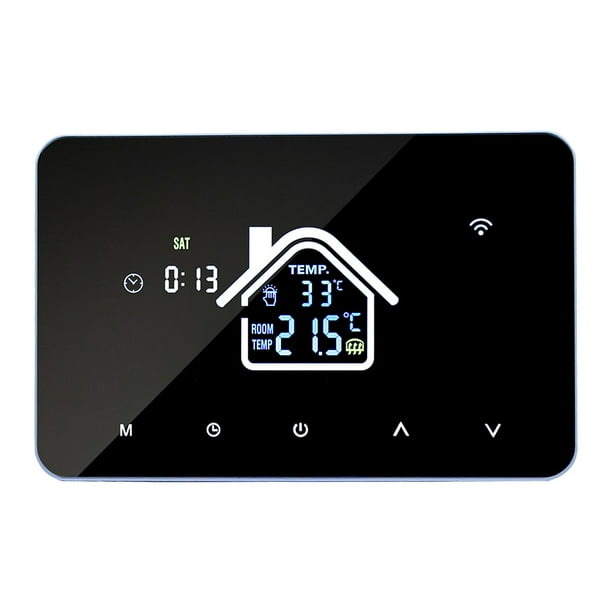 Smart Thermostat Temperature Controller for Water Heating LCD Display Touch Screen Week