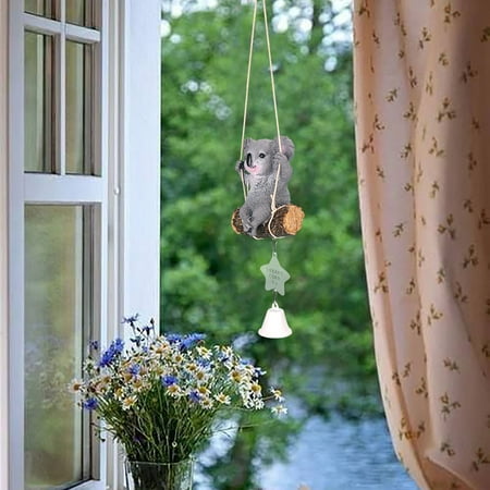 

MIARHB Creative Forest Panda Sloth Animal Wind Chime Student Bedroom Color Pastorals Pendant