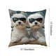thumbnail image 3 of Flock Cute Animals Print Pillow Cover Decorative Throw Pillowcase for Sofa Living Room Bedroom Decor Accent Cushion Cover Home Decorations, 3 of 6