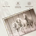 thumbnail image 6 of Elephant Stock Rustic White Horses Wall Art - Horizontal Canvas Wall Art - Living Room Wall Decor - Animal Canvas - Beige And Brown Decor - 36" x 24", 6 of 8