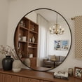 thumbnail image 3 of Antok Full Length Mirror 71" x 32" Large Floor Mirror Standing Mirror, Aluminum Wavy Frame, Wall Mounted or Leaning, Decorative for Living Room Bedroom Entryway, Gold, 3 of 4