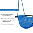thumbnail image 4 of RedSwing 2 Pack Toddler Swing Seat for Kids with Heavy-Duty Adjustable Ropes, Hand-Knitting Secure Children Swing Set for Indoor Porch, Outdoor Playground, Backyard, Tree, Blue, 4 of 7