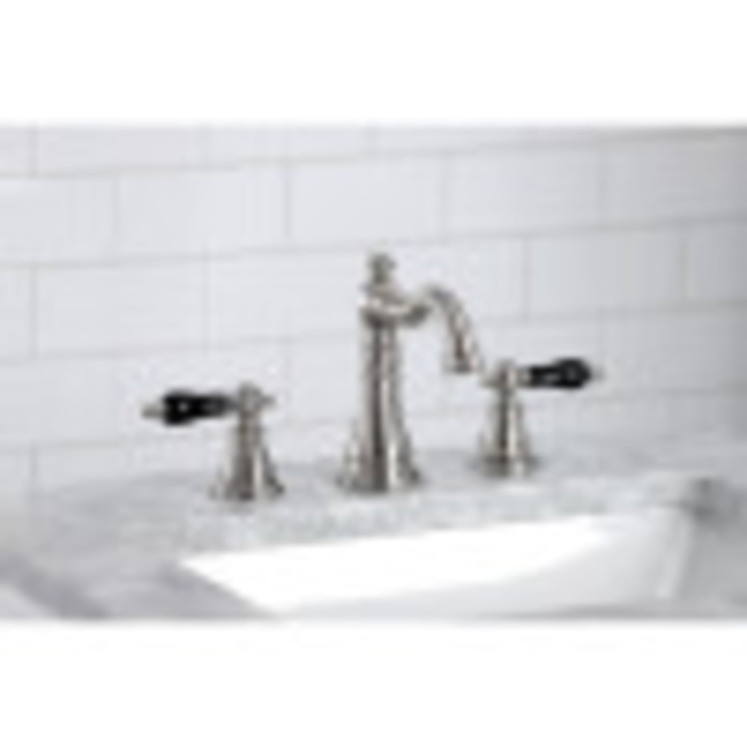 Fauceture FSC1978AKL Duchess Widespread Bathroom Faucet with Retail Pop-Up, Brushed Nickel