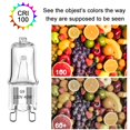 thumbnail image 5 of Hweilai 12 pieces G9 Halogen bulb 2 pin base JC type, 5 of 5