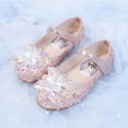 thumbnail image 3 of Toddler Girls Ice Queen Flat Dress Shoes Mary Jane Low Heel Princess Shoes, 3 of 6