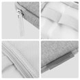 thumbnail image 4 of QualitChoice HAWEEL Cable Organizer Portable Reusable Mini Nylon Mesh Elastic Ring Data Line Charger Pen Storage Bag Travelling Case Grey 1Set, 4 of 6