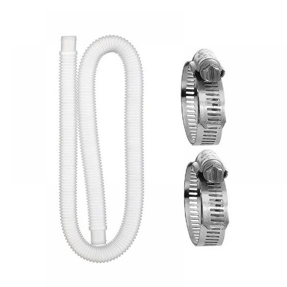 Baywell 1/2/3Pcs Replacement Hose for Above Ground Pools Accessory Pool Pump 59” Long Filter Bundled With 6 Metal Clamps