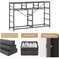 thumbnail image 5 of Black 10 Drawer Dresser,TV Stand Entertainment Center Fabric Storage Dressers Drawers for Bedroom, Hallway, Nursery, Closets, Steel Frame, Wood Top, 5 of 8
