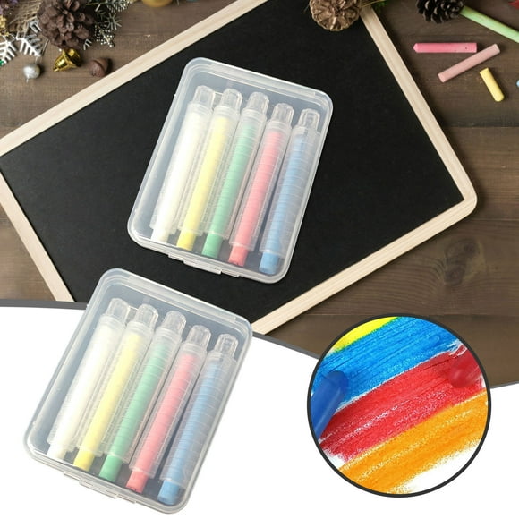 asddcavvf Dustless Twistable Chalk Colored Chalk 1.0mm Tip Art Tool for Chalkboard Blackboard Kids Children Drawin 5pcs Stationery Pens and Pencils