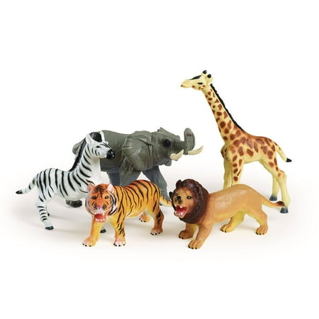 Excellerations Jumbo Soft Jungle Animals - Set of 5