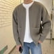 thumbnail image 2 of Cárdigan de punto de moda de otoño e invierno para hombre, suéter de color sólido, estilo casual holgado, 2 of 6