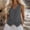 Gray, variant on Women's Linen Vest V Neck Button Down Business Work Vacation Sleeveless Blazer Waistcoat Jacket