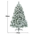 thumbnail image 3 of Costway 180 cm Árbol de Navidad Artificial Nevado Árbol Decoración Festiva con Bisagras y Base de Metal Agujas de Pino de Borra, 3 of 7
