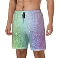 thumbnail image 2 of Gaeub Beautiful Glitter Mens Swim Trunks Stretch Beach Shorts Quick Dry for Men Swim Shorts Swimwear with Pockets- Small, 2 of 9