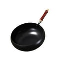 thumbnail image 2 of Fiocias 9.45" Wok Pan Multifunctional Manual Forging Iron Pan for Camping Home and Hotel without lid, 2 of 9