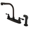 thumbnail image 1 of Kingston Brass Kb715Alsp High Arch Kitchen Faucet With Metal Sprayer - Oil Rubbed Bronze Finish, 1 of 2