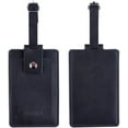 thumbnail image 4 of AVIMA Premium Luxury Executive Leather Luggage & Bag Tags 2 Pieces Set with Snap Closure, 4 of 10