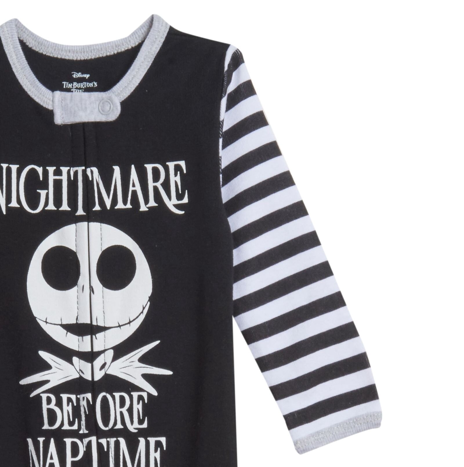 Disney Nightmare Before Christmas Jack Skellington Infant Baby Boys 2 Pack Zip Up Sleep N' Plays Newborn to Infant
