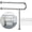 Chrome, variant on Toilet Support Rail 31.3X 31.5 Inch,  Anti-Slip Chrome Handicap Grab Bar for Bathroom, Stainless Steel Knurled Safety handrails with Leg for Elderly Disabled Pregnant-1.25’Tube