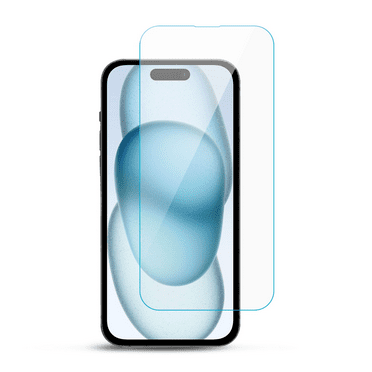 For iPhone 15 (6.1) Premium Tempered Glass Screen Protector | 9H Hardness, Shatterproof, Oleophobic Coating, Scratch-Resistant, Easy Application, Bubble-Free, Smooth Feel, Impact Protection