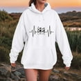 thumbnail image 2 of larppty Womens Cute Preppy Sweatshirts Casual Graphic Hoodies Long Sleeve Hooded Pullover Tops Fall Fashion Clothes (White, S), 2 of 6