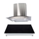 thumbnail image 1 of Campana de cocina de pared acero inoxidable 60cm Marex + Parrilla eléctrica de inducción 4 quemadores Kepler, 1 of 4