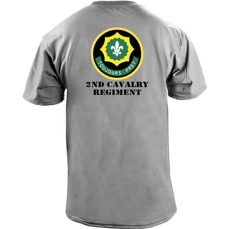 1st Cavalry First Team T-shirt - Army 2nd Cavalry Regiment Full Color Veteran T-Shirt