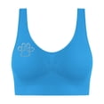 thumbnail image 6 of AINIYS Lift and Support Push-Up Bra Seamless Soft Cup Bra Secure Fit Bra for Women Cleavage Bra Breathable Everyday Bras No Underwire T-Shirt Bra Wide Straps Sports Yoga Bra Bralette Wireless Blue S, 6 of 8