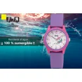 thumbnail image 4 of Reloj Q&q Niña Unicornio Números Y Manecillas Morado Color del bisel Rosa Color del fondo Blanco, 4 of 6