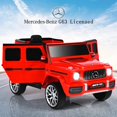 thumbnail image 3 of OLAKIDS Licensed Mercedes Benz G63 Kids Ride On Car, 12V Electric Vehicle with Remote Control, Double Open Doors, Music, Bluetooth, Wheels Suspension, Battery Powered for Children Boy Girl, 3 of 9