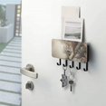 thumbnail image 5 of Tiger Mountain Trees Mail Holder Organizer Wall Mount with Shelf Key Holder Key Rack with 5 Key Hooks for Wall Decorative, 5 of 6