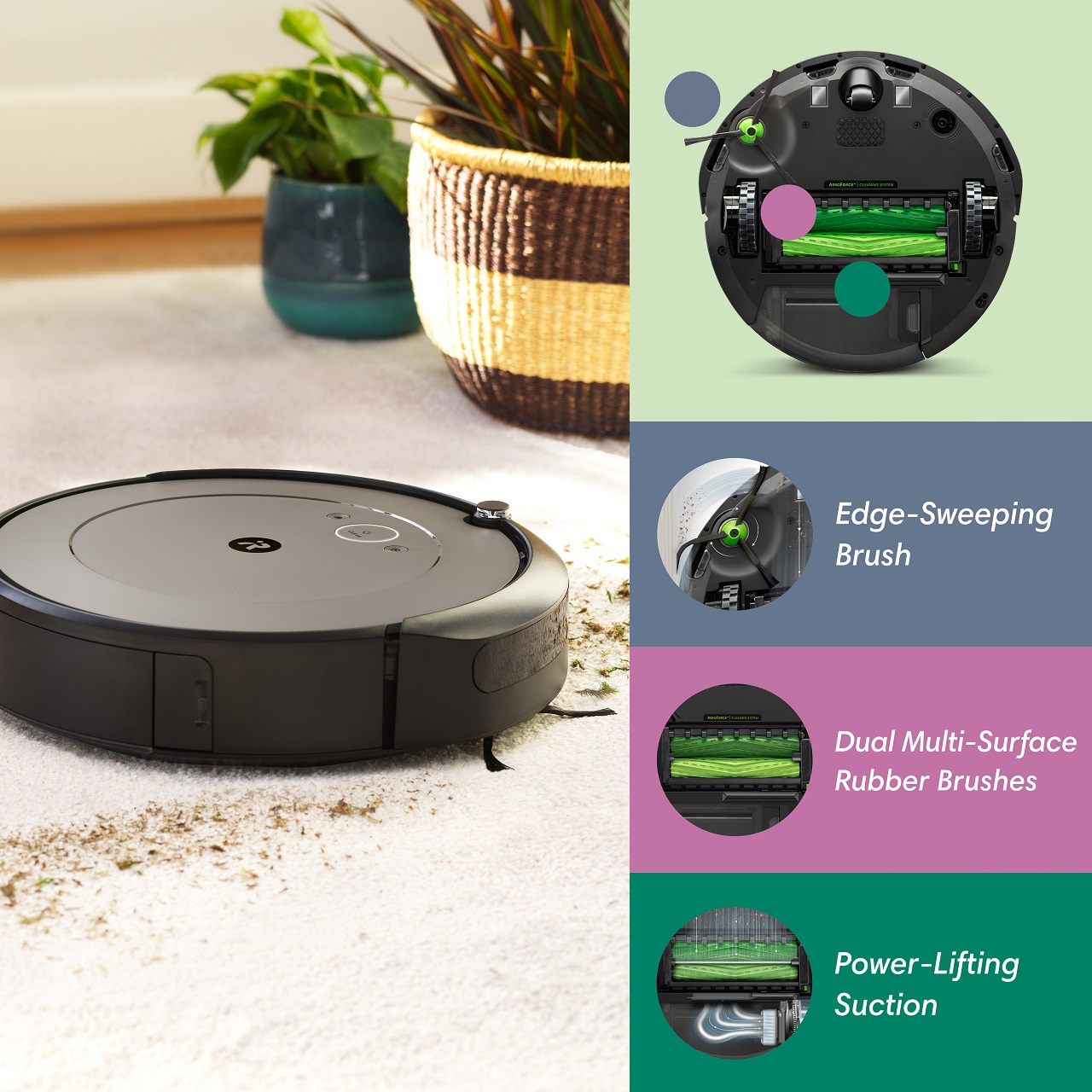 iRobot® Roomba® i1 (1152)  Robot Vacuum - Wi-Fi® Connected Mapping, Works with Google, Ideal for Pet Hair, Carpets - image 3 of 11
