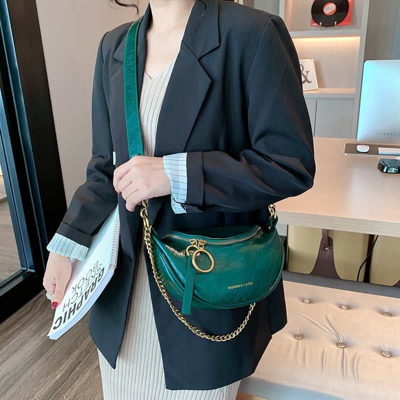 Small Leather Crossbody Purse Fashion Satchel Handbags Shoulder bags for Women Chain Strap