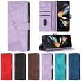 thumbnail image 6 of for Samsung Galaxy Z Fold 6 Wallet Case, PU Leather Flip Protective Cover with [Credit Card Holder] [Kickstand] Wrist Strap Magnetic Clasp, Full Body Shockproof Phone Cover, Purple, 6 of 6