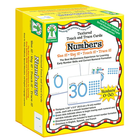 Textured Touch and Trace: Numbers : The Best Multisensory Experience for Learning Early Number Skills  and Correct Numeral (Best Pick 4 Numbers)