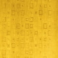 thumbnail image 1 of Ahgly Company Indoor Square Solid Yellow Modern Area Rugs, 3' Square, 1 of 4