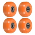 thumbnail image 1 of Unique Bargains Roues de Planche à Roulettes 52mm avec Roulements Roues de Rue pour Skateboards Roue de Croisière 95A, Orange Noir Lot de 4, 1 of 4