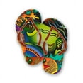 thumbnail image 2 of Next Innovations 10140014-CORALREEF 10 x 12 in. Coral Reef Flip Flops Metal Beach Wall Decor, 2 of 2